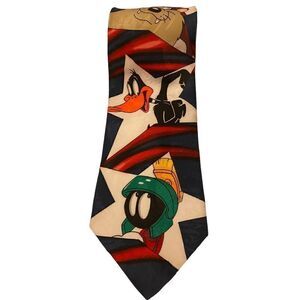 Looney Tunes Mania 1994‎ Necktie Starring Bugs, Daffy, Taz, and Marvin